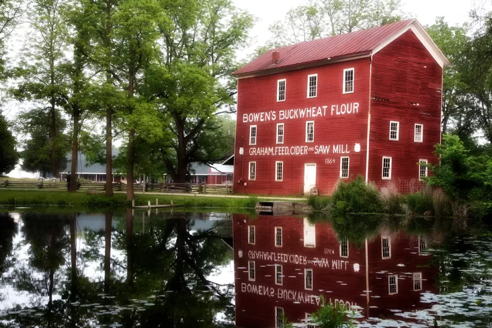 historic grain mill, Middleville, MI
