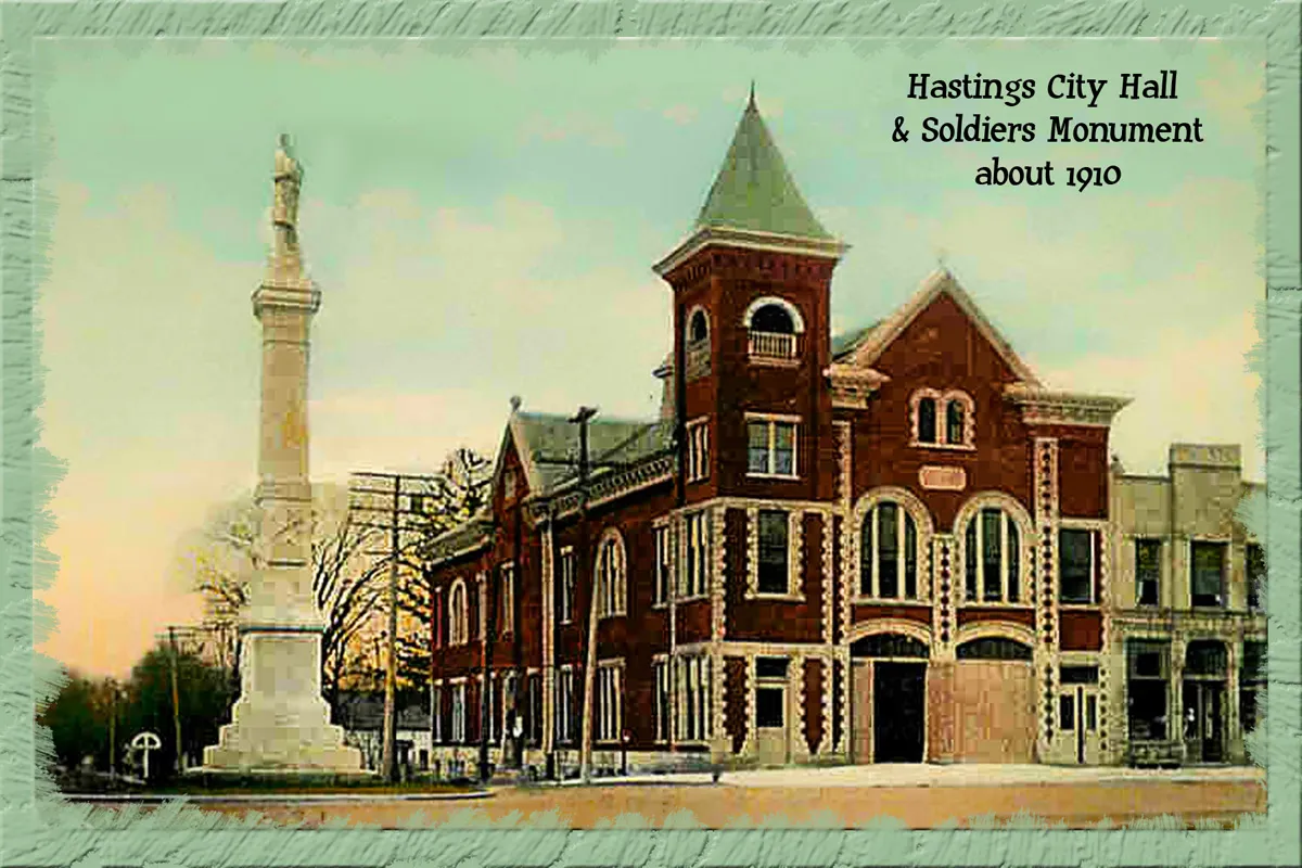 historic view of Hastings, MI