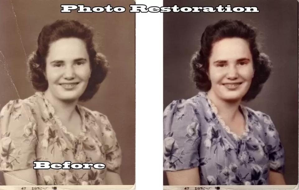 photo restoration and recoloring by Rose Hendershot
