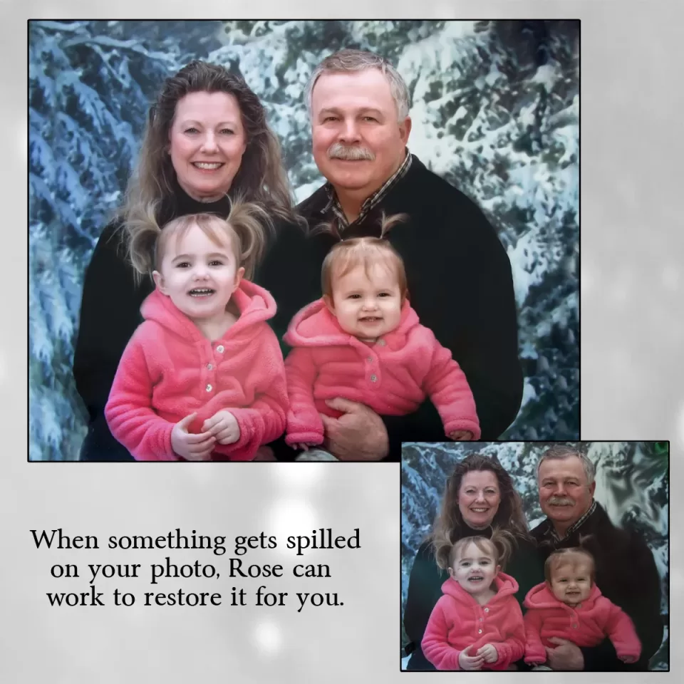 repair water damage to photo