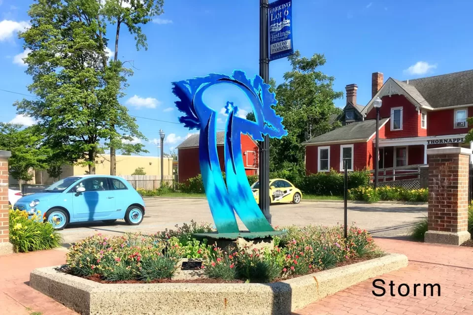 scuplture in Hastings, MI