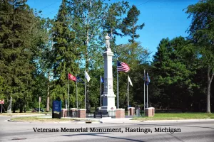 monument to all veterans from Barry County, MI